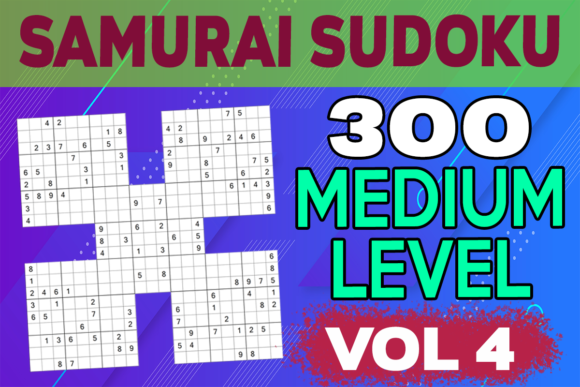 300 Samurai Sudoku Medium Level Vol 4 Assets