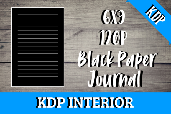 Black Paper Journal KDP Interior: Ready-to-Upload Asset
