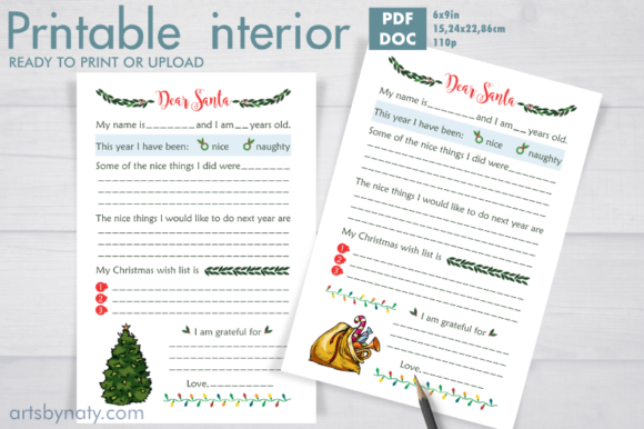 Christmas Letters to Santa KDP Interior: A Practical Resource for Publishers and Parents