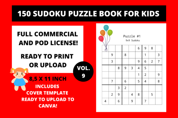 Creating Engaging Kids' Sudoku Books: A Guide to the 150 Puzzle Ready-to-Print PDF Template