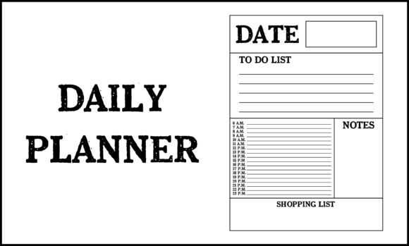 Daily Planner Design: Mastering PNG, SVG, EPS & AI Files
