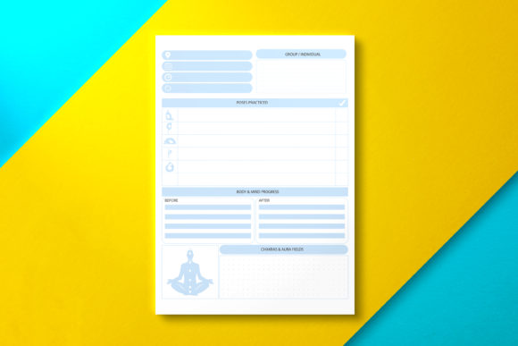 Designing a Professional Yoga Journal KDP Interior with Editable Blue Templates