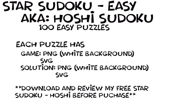 Designing Unique Activity Books with Star Sudoku AKA Hoshi Sudoku – Easy Assets