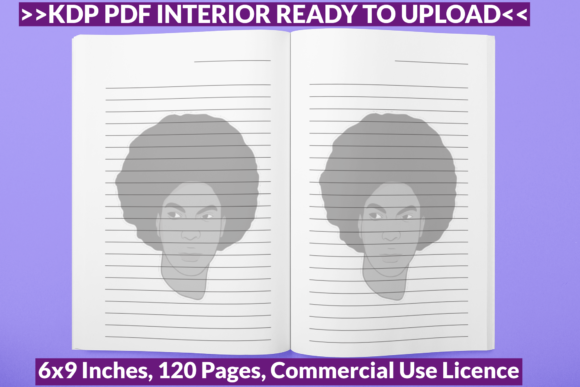 Evaluating Afro Hair Man Journal Paper KDP Ready for Low-Content Publishing