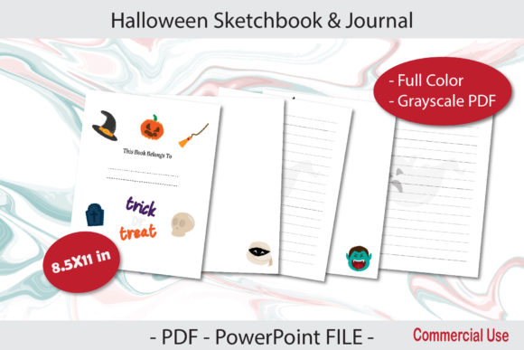 Halloween Sketchbook and Notebook KDP Interior Guide