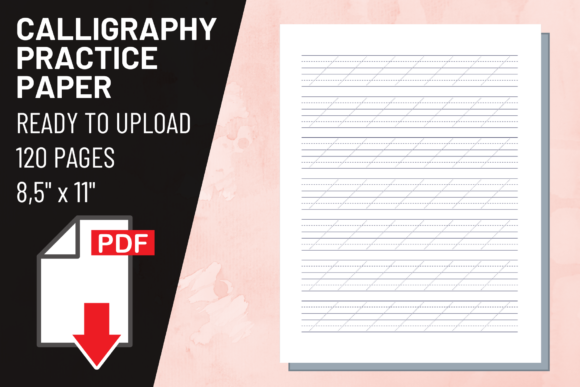 KDP Interior Calligraphy Practice Paper Guide