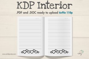 Lined Journal with Hearts to Color: Streamlining KDP Interior Workflows