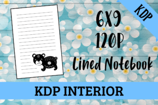 Lined Notebook with Bear KDP Interior